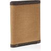 imageTimberland PRO Mens Canvas Leather RFID Trifold Wallet with Zippered PocketsKhaki