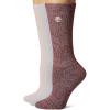 imageTimberland Womens 3Pack Ribbed Full Comfort Boot SocksWhite Multi