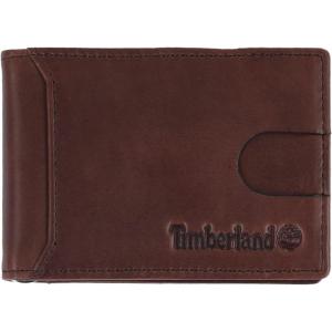 imageTimberland Mens Slim Leather Front Pocket Credit Card Holder WalletBrown Altroz Money Clip