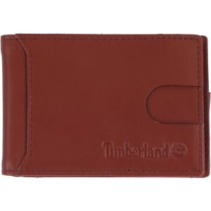 imageTimberland Mens Slim Leather Front Pocket Credit Card Holder WalletBrown Cloudy Money Clip