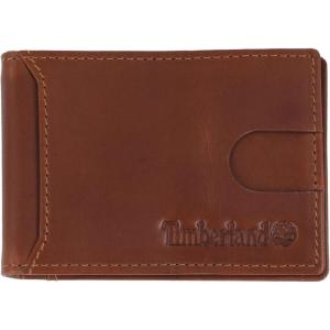 imageTimberland Mens Slim Leather Front Pocket Credit Card Holder WalletCognac Altroz Money Clip