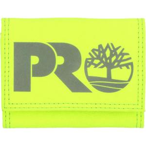 imageTimberland PRO Mens Cordura Nylon RFID Trifold Wallet with ID WindowBright Yellow Reflective