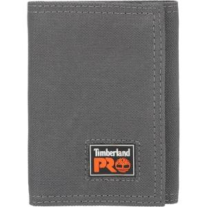 imageTimberland PRO Mens Cordura Nylon RFID Trifold Wallet with ID WindowCharcoal