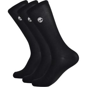 imageTimberland Womens Ribbed Supersoft Crew Socks 3 PairsBlack