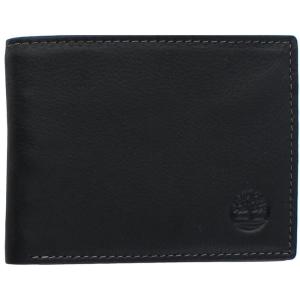 imageTimberland Mens Wellington Leather RFID Bifold Commuter Security WalletBlack