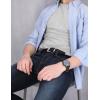 imageTimberland Mens 35mm Classic Leather Reversible BeltBrownBlack