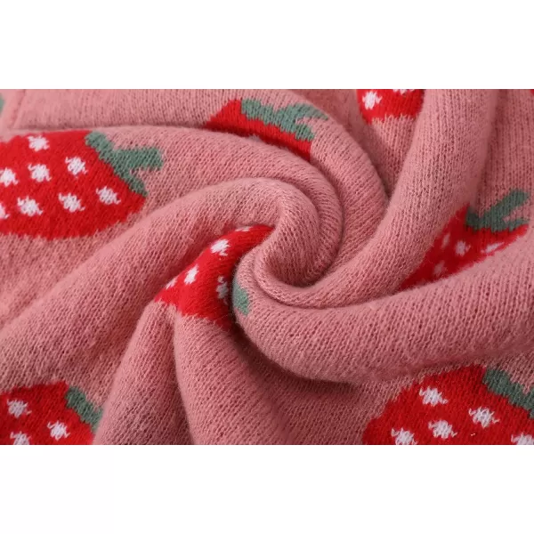 Gihuo Women's Kawaii Valentines Sweater Crewneck Knit Cute Sweater
