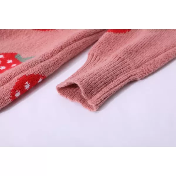 Gihuo Women's Kawaii Valentines Sweater Crewneck Knit Cute Sweater