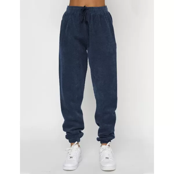 Gihuo Fall 2 Piece Sweatsuits Outfits for Women Corduroy Long Sleeve Pullover Sweatshirt and Pants Tracksuit Set