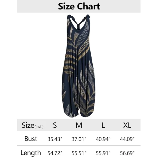 Gihuo Harem Jumpsuit for Women Boho Floral Beach Tie Dye Backless Jumpsuit Rompers