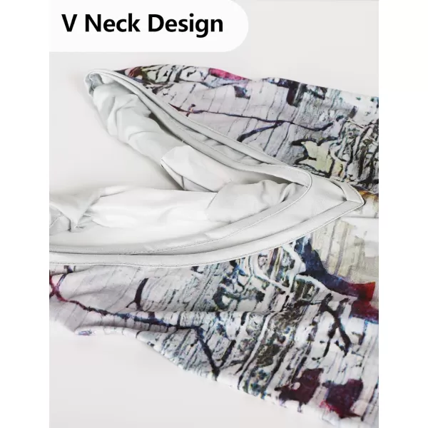 Gihuo Harem Jumpsuit for Women Boho Floral Beach Tie Dye Backless Jumpsuit Rompers