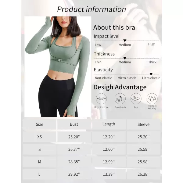 Gihuo Long Sleeve Cutout Yoga Tops Sports Tees Crop Tops T Shirt for Women Workout