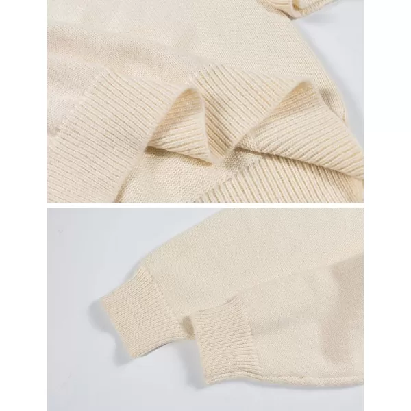 Gihuo Men' s Rabbit Cute Sweaters Long Sleeve Heart Print Crewneck Sweater Loose Fit Drop Shoulder Knitwear