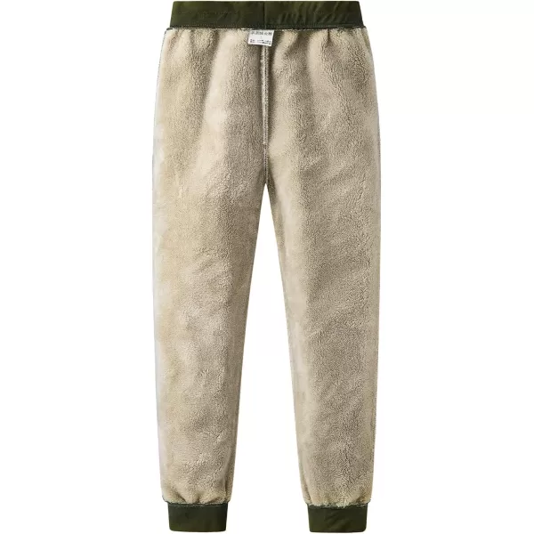 Gihuo Men' s Sherpa Fleece Lined Sweatpants Active Outdoor Sports Jogger Pants