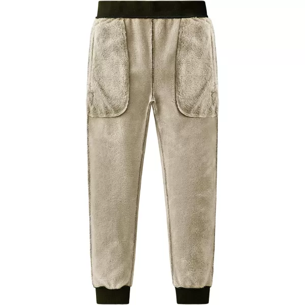 Gihuo Men' s Sherpa Fleece Lined Sweatpants Active Outdoor Sports Jogger Pants