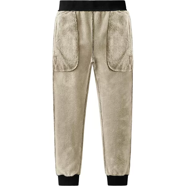 Gihuo Men' s Sherpa Fleece Lined Sweatpants Active Outdoor Sports Jogger Pants