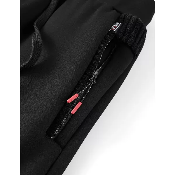 Gihuo Men' s Sherpa Fleece Lined Sweatpants Active Outdoor Sports Jogger Pants