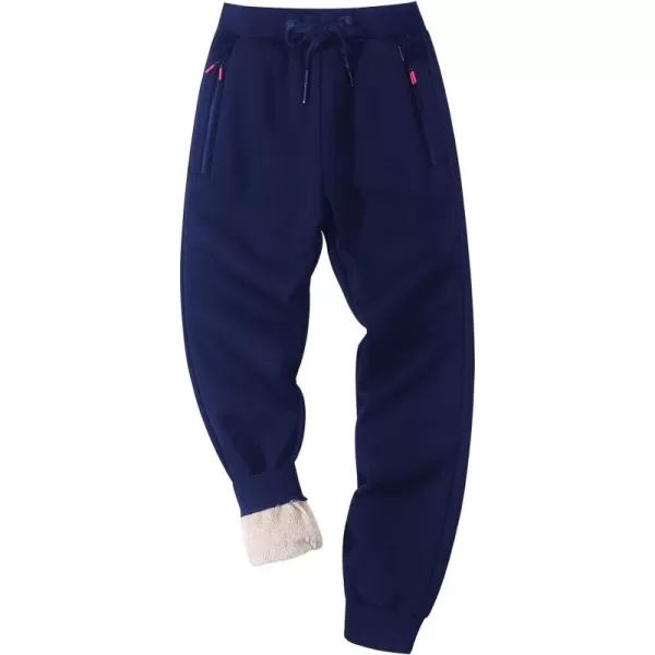 Gihuo Men' s Sherpa Fleece Lined Sweatpants Active Outdoor Sports Jogger Pants