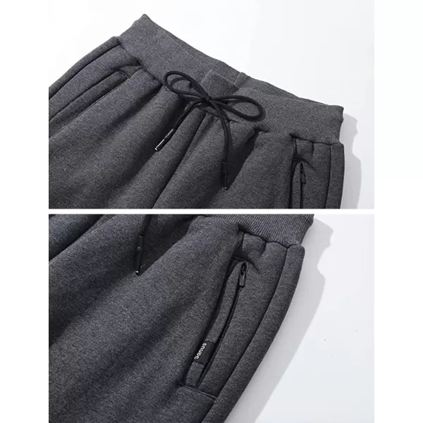 Gihuo Men' s Sherpa Fleece Lined Sweatpants Active Outdoor Sports Jogger Pants