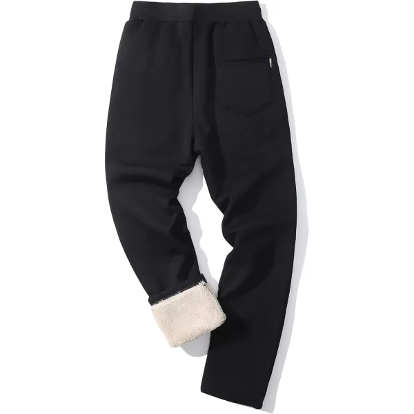 Gihuo Men' s Sherpa Fleece Lined Sweatpants Active Outdoor Sports Jogger Pants