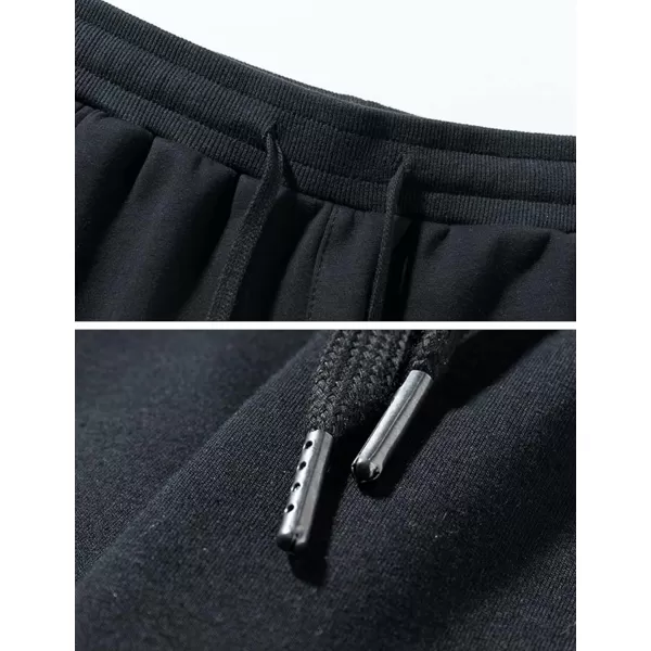 Gihuo Men' s Velvet Fleece Lined Sweatpants Winter Jogger Pants