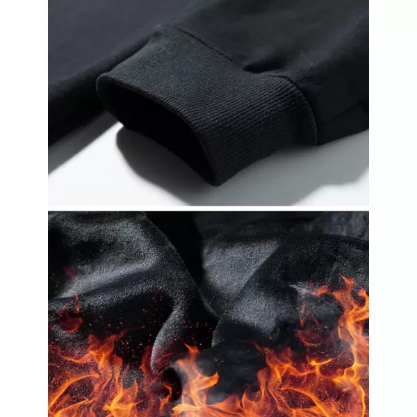 Gihuo Men' s Velvet Fleece Lined Sweatpants Winter Jogger Pants