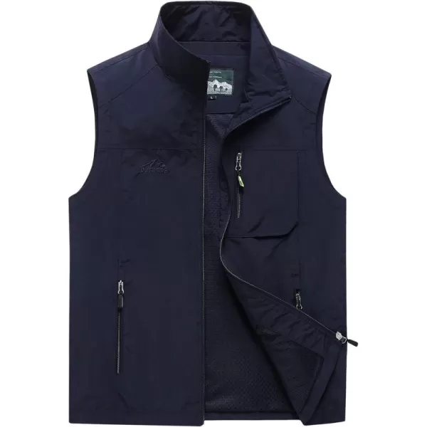 Gihuo Men's Casual Outdoor Lightweight Quick Dry Safari Travel Vest )