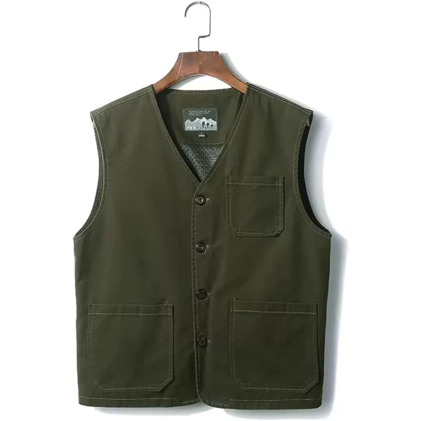 Gihuo Men's Fishing Vest Utility Safari Travel Vest Military Work Vest