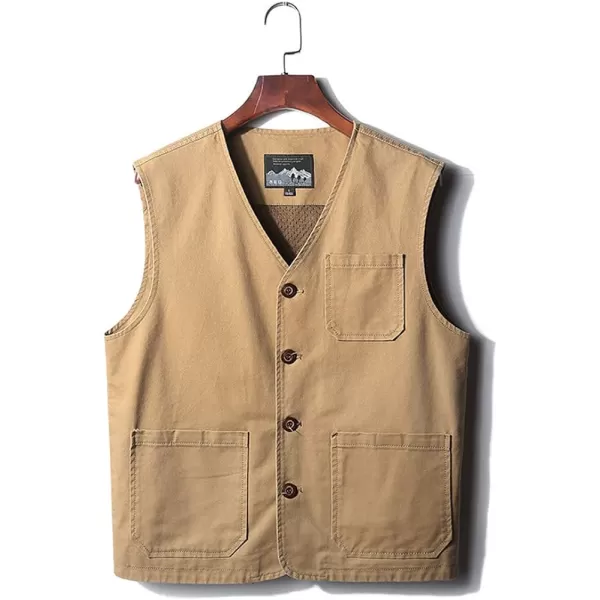 Gihuo Men's Fishing Vest Utility Safari Travel Vest Military Work Vest