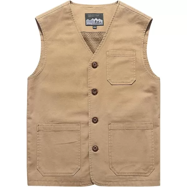 Gihuo Men's Fishing Vest Utility Safari Travel Vest Military Work Vest