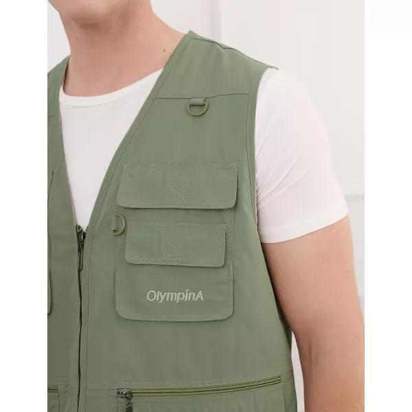 Gihuo Men's Fishing Vest Utility Shooting Safari Travel Vest with Pockets