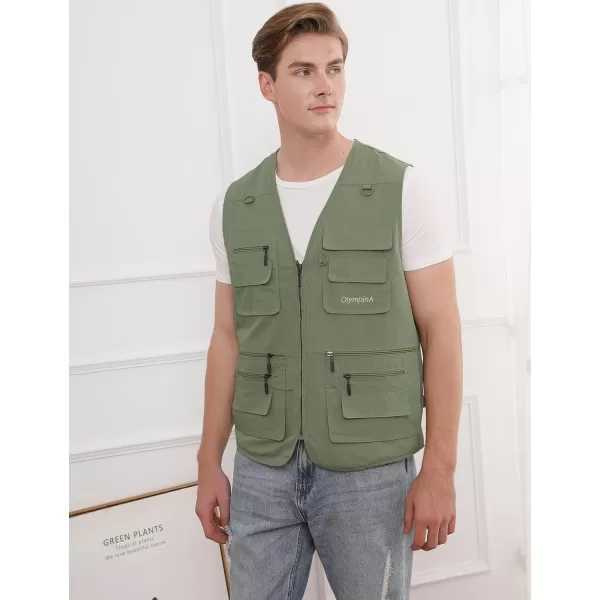 Gihuo Men's Fishing Vest Utility Shooting Safari Travel Vest with Pockets