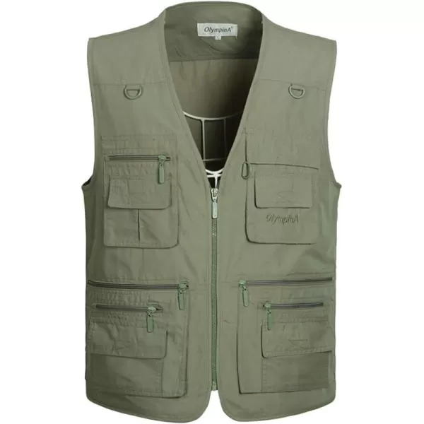 Gihuo Men's Fishing Vest Utility Shooting Safari Travel Vest with Pockets