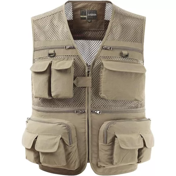 Gihuo Men's Fishing Vest Utility Shooting Safari Travel Vest with Pockets