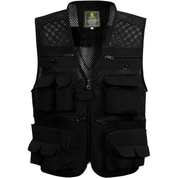 Gihuo Men's Fishing Vest Utility Shooting Safari Travel Vest with Pockets