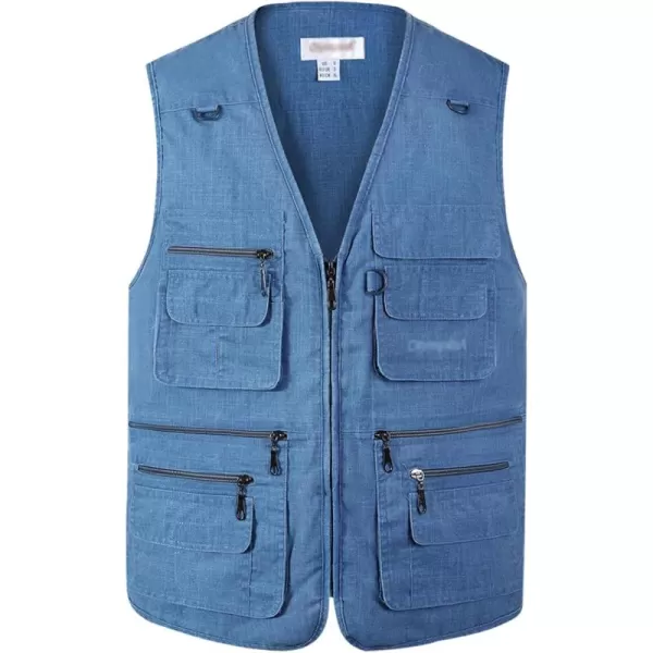 Gihuo Men's Fishing Vest Utility Shooting Safari Travel Vest with Pockets