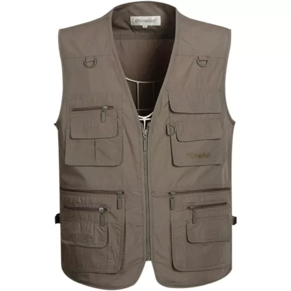 Gihuo Men's Fishing Vest Utility Shooting Safari Travel Vest with Pockets