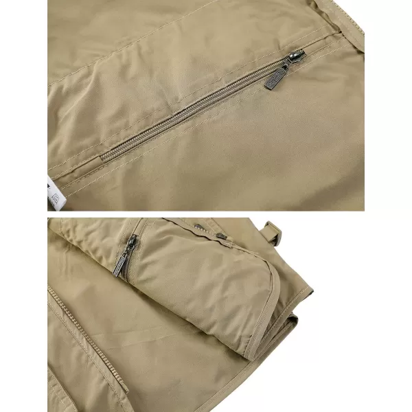 Gihuo Men's Fishing Vest Utility Shooting Safari Travel Vest with Pockets