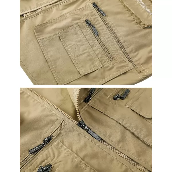 Gihuo Men's Fishing Vest Utility Shooting Safari Travel Vest with Pockets