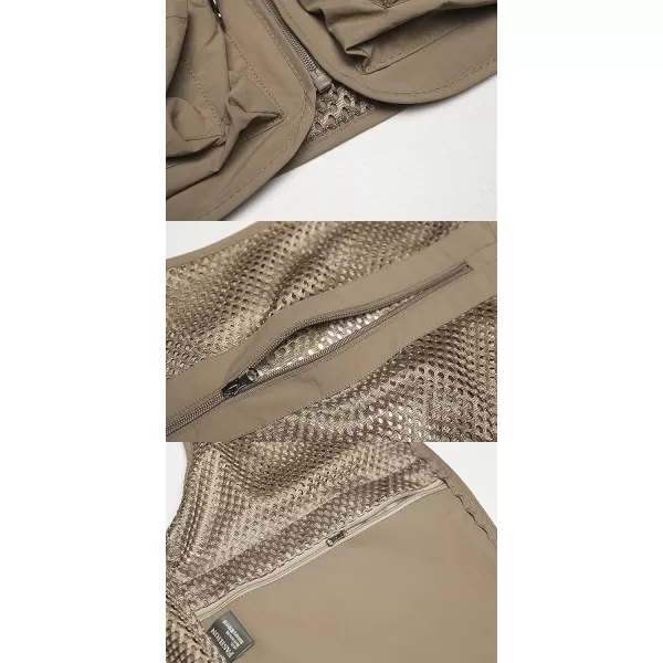 Gihuo Men's Fishing Vest Utility Shooting Safari Travel Vest with Pockets