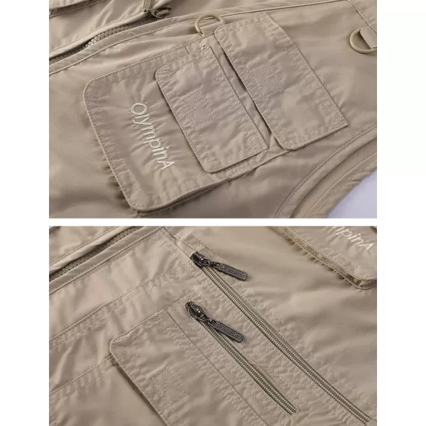 Gihuo Men's Fishing Vest Utility Shooting Safari Travel Vest with Pockets