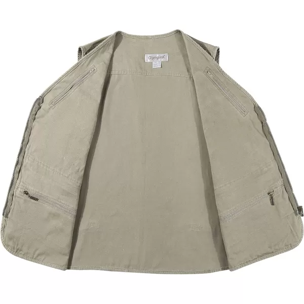 Gihuo Men's Fishing Vest Utility Travel Safari Cargo Vest with Pockets