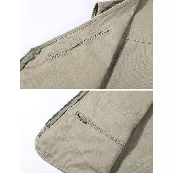 Gihuo Men's Fishing Vest Utility Travel Safari Cargo Vest with Pockets
