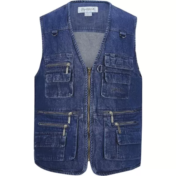 Gihuo Men's Fishing Vest Utility Travel Safari Cargo Vest with Pockets
