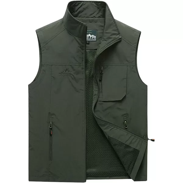 Gihuo Men's Fishing Vest Utility Vest Safari Travel Golf Vest Work Vest