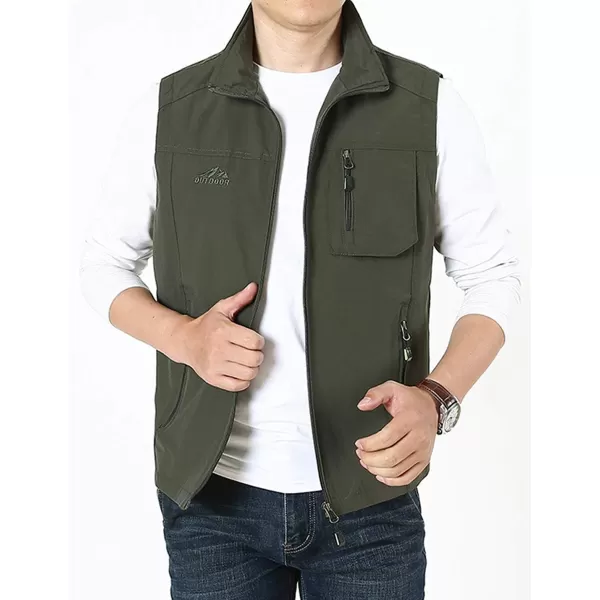 Gihuo Men's Fishing Vest Utility Vest Safari Travel Golf Vest Work Vest