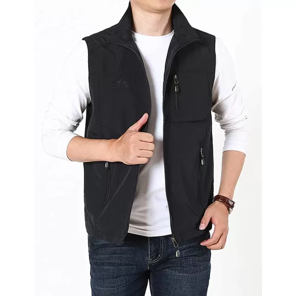 Gihuo Men's Fishing Vest Utility Vest Safari Travel Golf Vest Work Vest