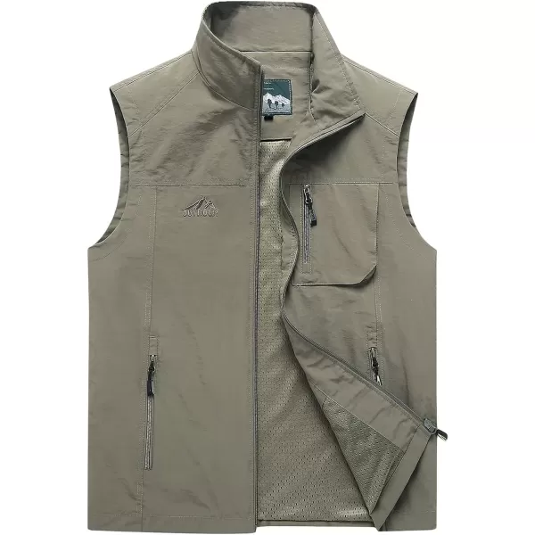 Gihuo Men's Fishing Vest Utility Vest Safari Travel Golf Vest Work Vest