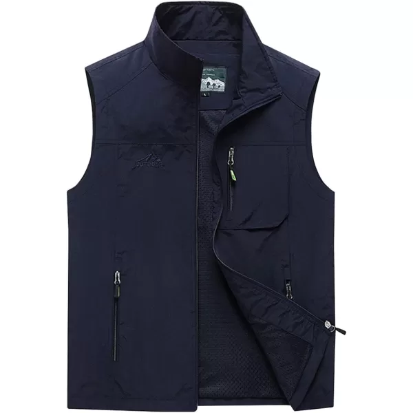 Gihuo Men's Fishing Vest Utility Vest Safari Travel Golf Vest Work Vest