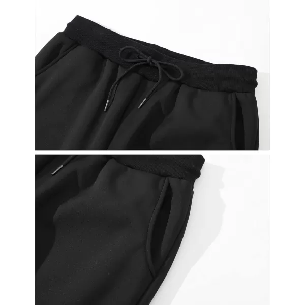 Gihuo Men's Fleece Lined Sweatpants Sherpa Winter Warm Sweat Pants Athletic Sport Pants